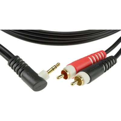 Afbeelding van Klotz soundcard kabel Cinch 3m AY7A0300, 3,5 hoekjack Invoerkabel