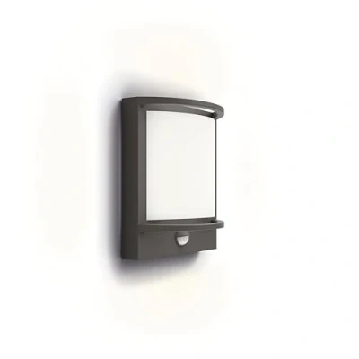 Afbeelding van Philips Petronia 8720169263734 LED buitenlamp met bewegingsmelder (wand) 3.8 W Antraciet