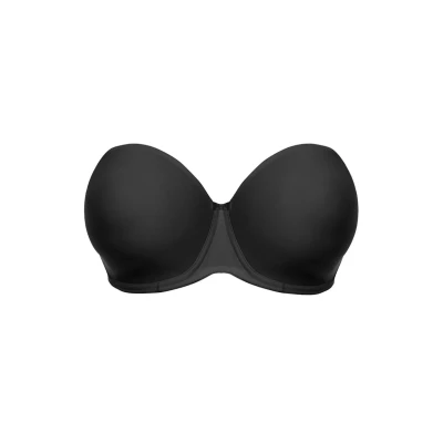 Afbeelding van Elomi Smooth Strapless BH, Dames, Maat: 90E, Black
