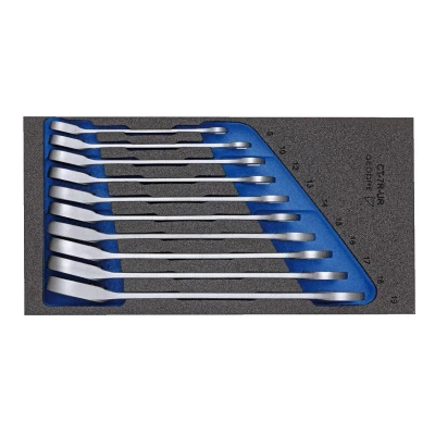 Afbeelding van Gedore 2331969 1500 CT1 7 UR Ring steeksleutelset 10 delig