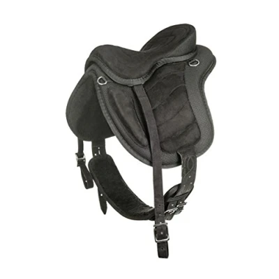 Afbeelding van HKM Boomloos Shetty Zadel Zwart/zwart 12inch
