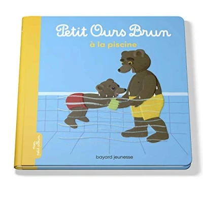 Afbeelding van PETIT OURS BRUN A LA PISCINE