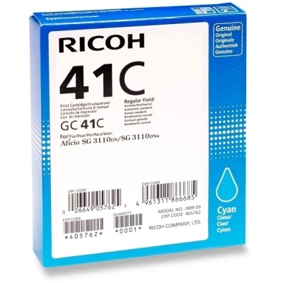 Image de Cartouche d&#039;encre Ricoh GC 41C Cyan