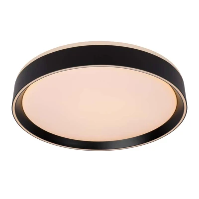 Afbeelding van Lucide NURIA Plafonnière Ø 40 cm LED Dimb. 1x24W 2700K 3 StepDim Zwart