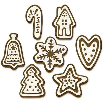 Afbeelding van Sizzix Thinlits Die Set 14PK Christmas Cookies 665566 Tim Holtz (09 21)