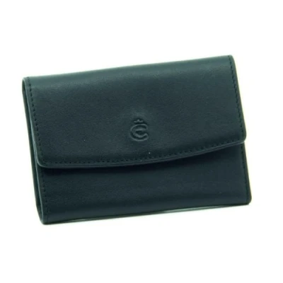 Afbeelding van Esquire Leren Sleutelgeval Logo Key Case Black Zwart