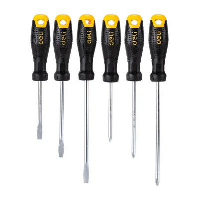 Afbeelding van Deli Tools Schroevendraaierset EDL620006, met magneet, 6 delig