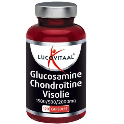 Afbeelding van Lucovitaal Glucosamine Chondroïtine Visolie 1500/500/200mg Capsules