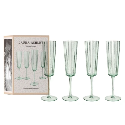 Afbeelding van Laura Ashley Giftset 4 Champagneglazen Groen 21 cl.