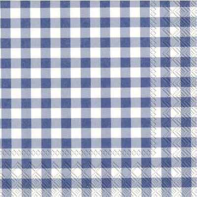 Afbeelding van Servet 1 Laags Papstar Rood Wit Boerenbont 330 x 330mm 1/4 Vouw