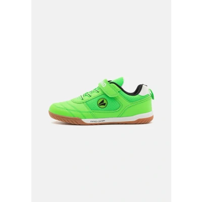 Afbeelding van JAKO SH Winger Unisex Zaalvoetbalschoenen voor kinderen, Maat: 28, Neon green/jet black Imitatieleer/ textiel