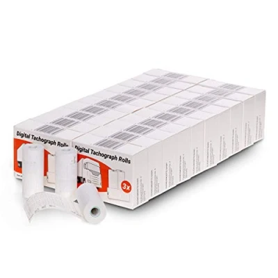 Afbeelding van 60 rollen tachograaf thermisch papier 8 m 57/28/7