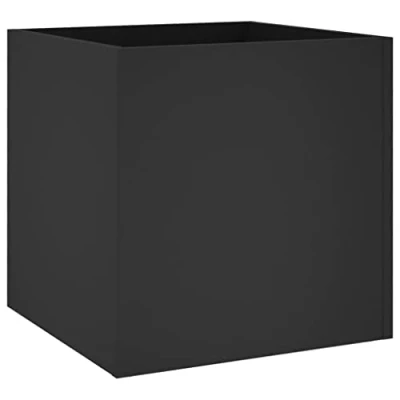 Afbeelding van vidaXL Plantenbak 40x40x40 cm bewerkt hout zwart
