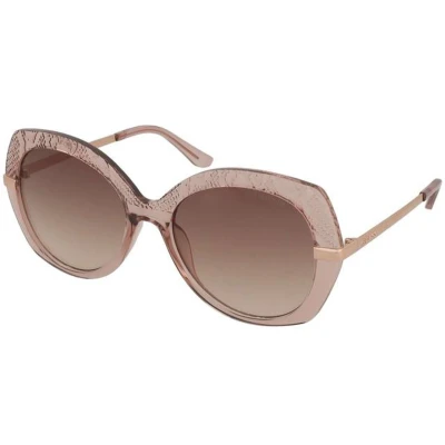 Afbeelding van Guess Zonnebril, Dames, Maat: 55, Beige brown