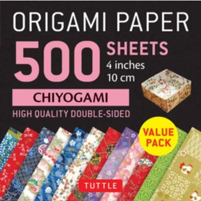 Afbeelding van Origami Paper 500 sheets Chiyogami Patterns 4 (10 cm): Tuttle