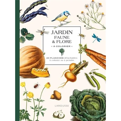Image de Jardin Faune et flore à colorier