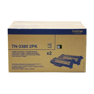 Image de Brother TN3380 2PK pack de 2 noir originale cartouche toner