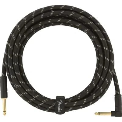 Afbeelding van Fender Deluxe Series Instrument Cable S&gt;A 4.5m (Black Tweed) Gitaarkabel
