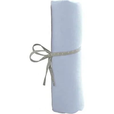 Image de Drap housse bleu ciel 70 x 140 cm babycalin