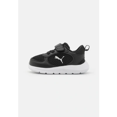 Afbeelding van Puma FUN Racer 2 Unisex Hardloopschoenen voor op de weg kinderen, Maat: 25, Black/white Imitatieleer/ textiel