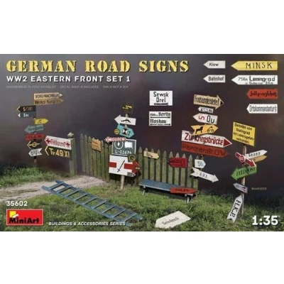 Image de German Road Signs Ww2 (eastern Front Set 1) 1:35e Miniart