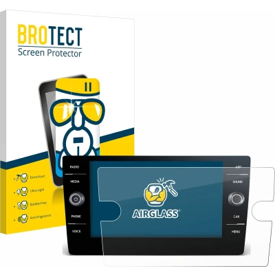 Afbeelding van BROTECT Screenprotector voor Volkswagen Tiguan 2021 Discover Media 8&quot; Folie Beschermfolie Beschermglas transparant