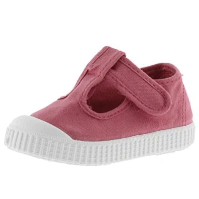Afbeelding van Victoria 136625 KIDS 1915 Sandalen van katoen, geverfd, milieuvriendelijk en 30% gerecycled, met klittenbandsluiting, dienblad, uniseks kinderen, Frambuesa