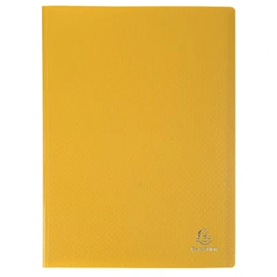 Afbeelding van Exacompta Ref. 8569E 1 OPAK documentenmap 60 niet reflecterende hoezen 120 pagina&#039;s voor A4 formaat afmetingen 24 x 32 cm omslag van zacht polypropyleen kleur geel