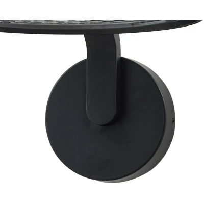 Afbeelding van Lindby LED wandlamp Capelo, zwart, aluminium, Ø20cm