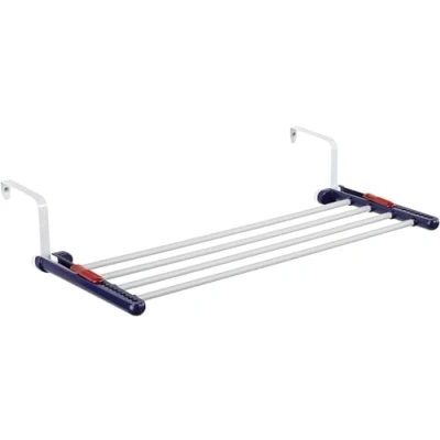 Afbeelding van Leifheit Robuuste wanddroger Quartett 20, flexibele voor binnen en buiten, drooglengte 2 m