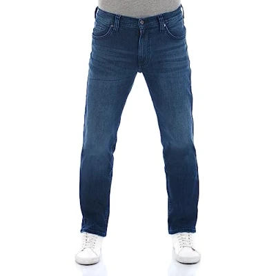 Afbeelding van Mustang Heren Jeans Broeken Tramper regular/straight Fit Blauw Volwassenen Denim Jeansbroek