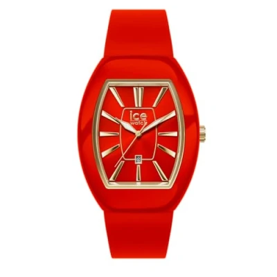 Image de ICE Watch boliday Dome Red gold Montre rouge pour femme avec bracelet en silicone 024542 (Small)