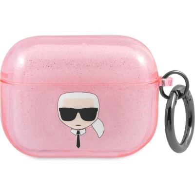 Afbeelding van Karl Lagerfeld Airpods Pro Case Glitter Roze