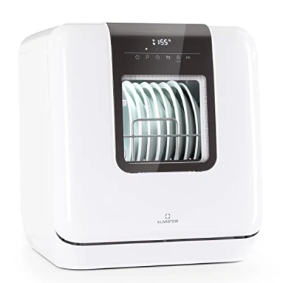 Afbeelding van Klarstein Melville 3 Mini Vaatwasser Couverts Vrijstaand 7 Programma&#039;S Touch Control Waterverbruik: 6 Liter 58 Db Wit