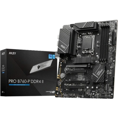 Afbeelding van MSI PRO B760 P DDR4 II Moederbord Socket Intel 1700 Vormfactor ATX chipset Intel®