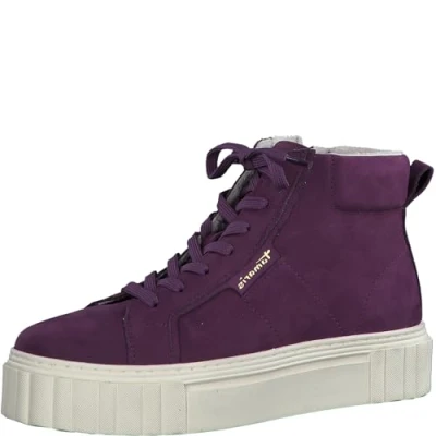 Afbeelding van Tamaris Sneakers hoog, Dames, Maat: 38, Purple Leer