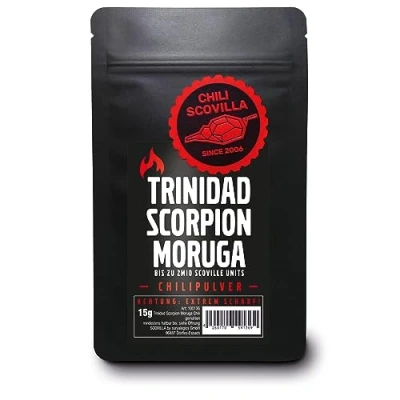 Afbeelding van CHILI SCOVILLA Trinidad Scorpion Moruga poeder in sealPack, 15 g