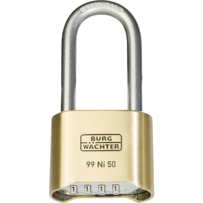 Afbeelding van Burg Wächter 37491 Hangslot 51.90 mm Messing Cijferslot