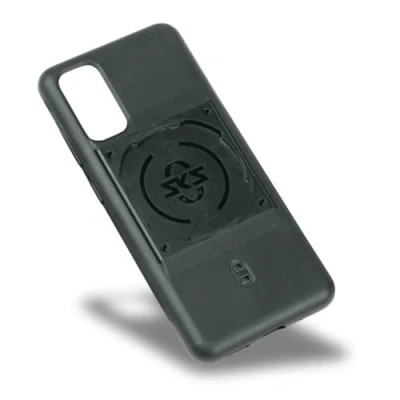 Afbeelding van SKS GERMANY COMPIT COVER Samsung S20 hoes met bevestigingsapparaat (compatibel systeem, 2 componenten kunststof, slijtvast, aangenaam gevoel), zwart