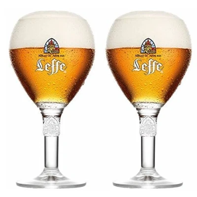Afbeelding van Leffe Set van 2 glazen 33 cl &quot;grote steel&quot;