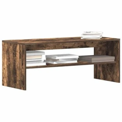 Afbeelding van vidaXL Tv meubel 100x40x40 cm bewerkt hout gerookt eikenkleurig