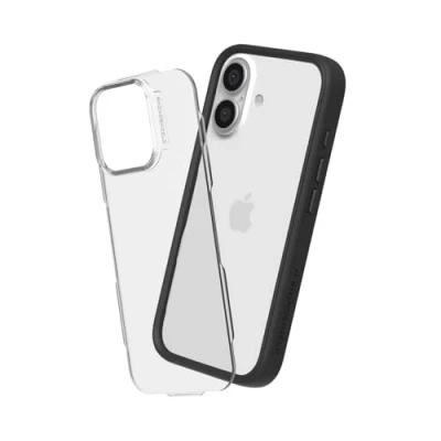 Afbeelding van RHINOSHIELD Hoesje compatibel met [iPhone 16] Mod NX personaliseerbare dunne bescherming schokabsorberende technologie [BPA vrij] zwart
