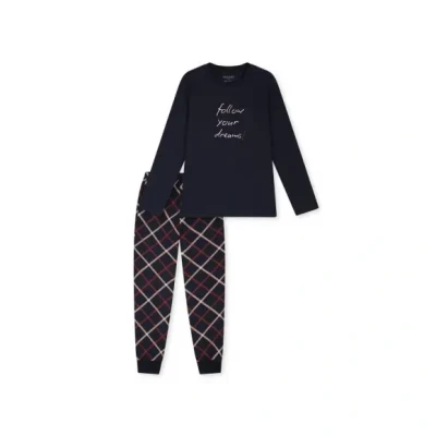 Afbeelding van Schiesser SET Pyjama, Dames, Maat: 140, Nachtblau