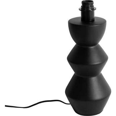 Afbeelding van QAZQA Design tafellamp zwart keramiek 16 cm zonder kap Alisia