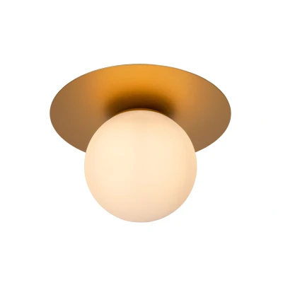 Afbeelding van Lucide TRICIA Plafonnière Ø 25 cm 1xE27 Mat Goud / Messing
