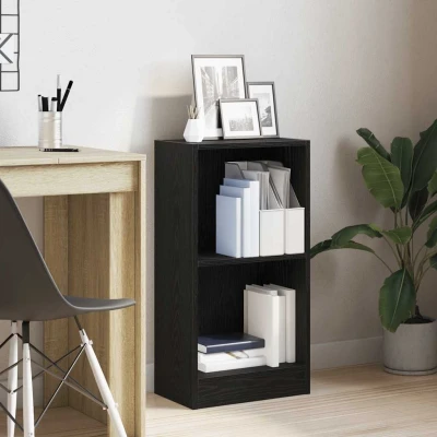 Afbeelding van vidaXL Boekenkast 40x24x76 cm spaanplaat zwart eikenkleurig