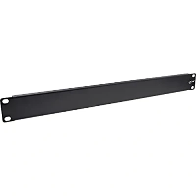 Afbeelding van InLine 48,30cm (19&quot;) blind paneel, 1U, RAL 9005 zwart, Accessoires voor serverkasten, Zwart