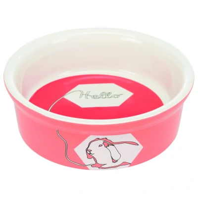 Afbeelding van Trixie Voerbak Konijn Hello ø11 cm 240 ml Assorti