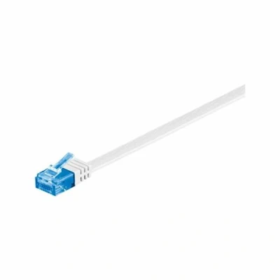Image de goobay Câble réseau RJ 45 (M) pour 5 m UTP CAT 6a moulé, plat blanc