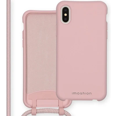 Afbeelding van imoshion Hoesje Geschikt voor iPhone Xs / X Color Backcover met afneembaar koord Roze